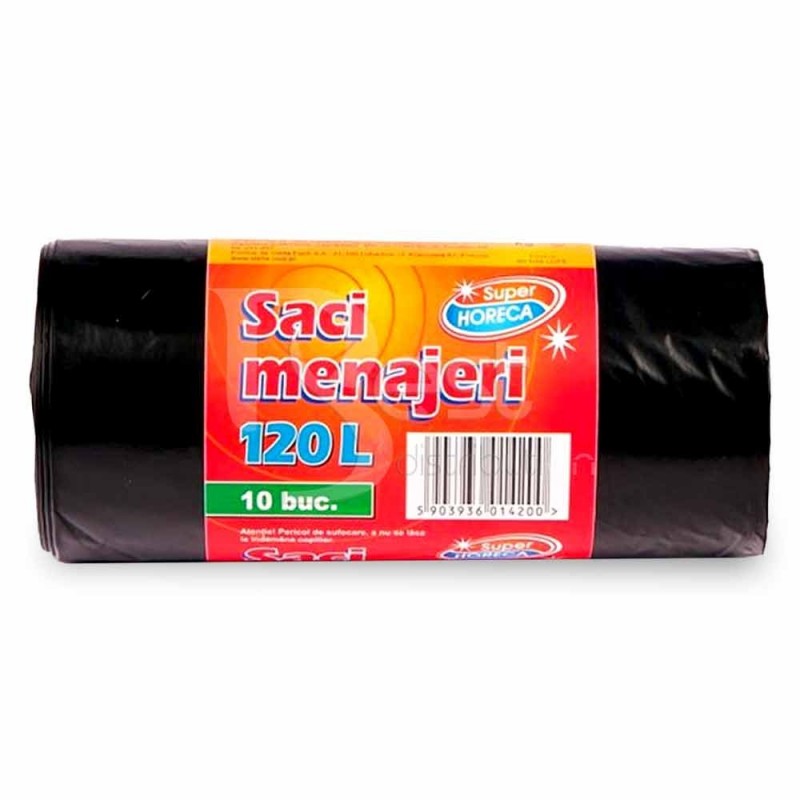 Aledy Saci Menaj Extra Strong 120l 10buc Ldpe