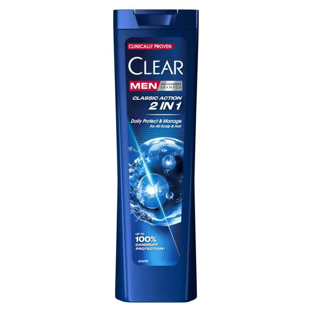 Clear Sampon Men 2in1 Classic Action 225 Ml